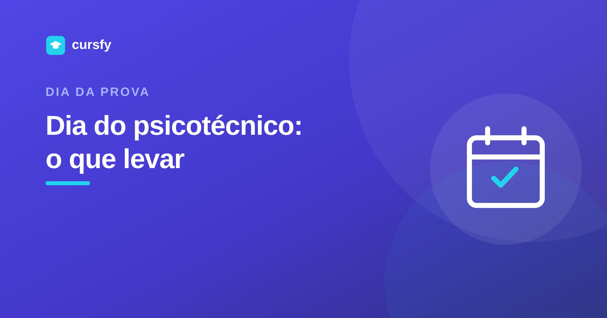Ilustração do artigo Dia do psicotécnico: o que levar, da Cursfy