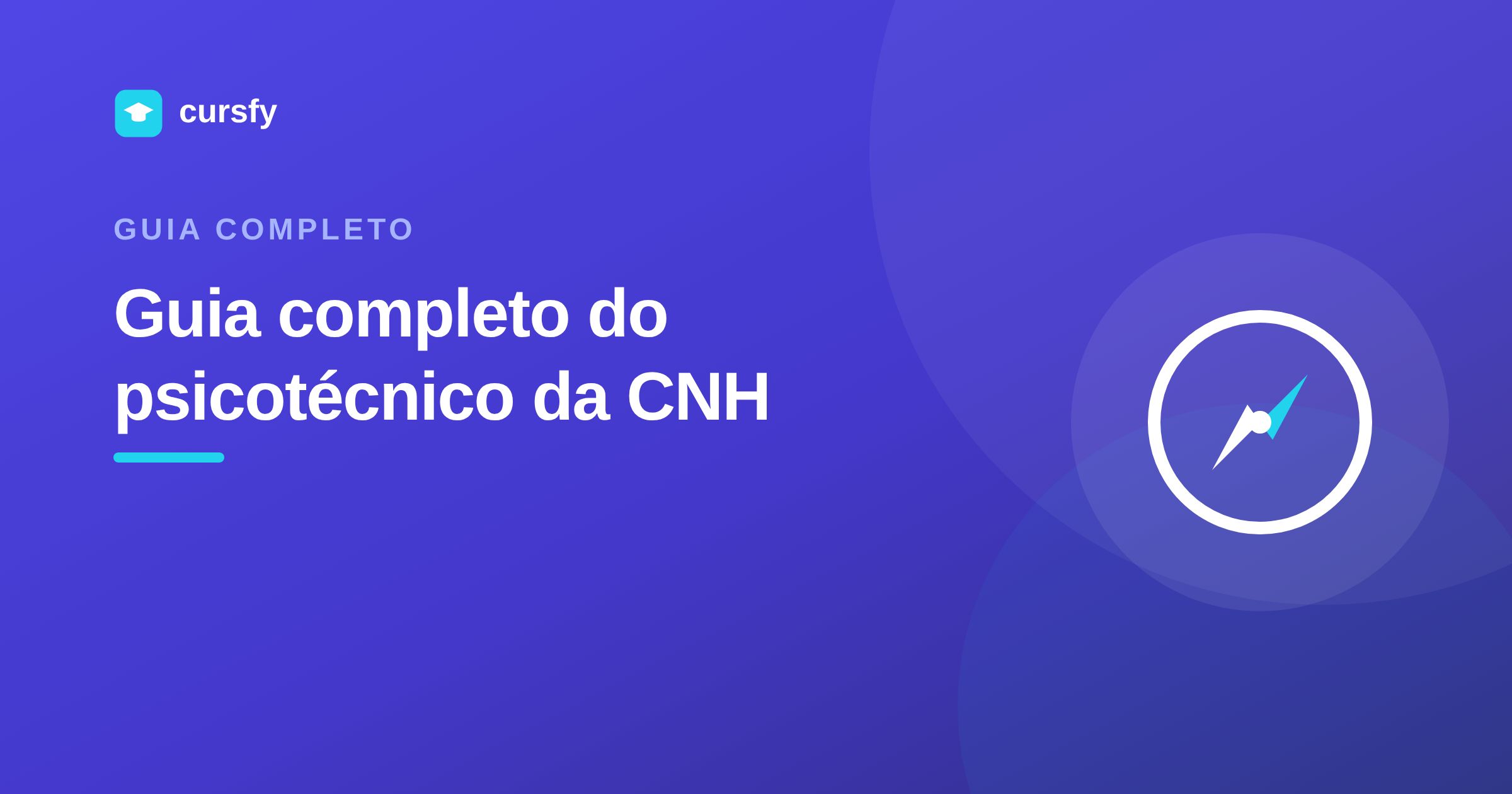 Ilustração do Guia completo do psicotécnico da CNH, da Cursfy