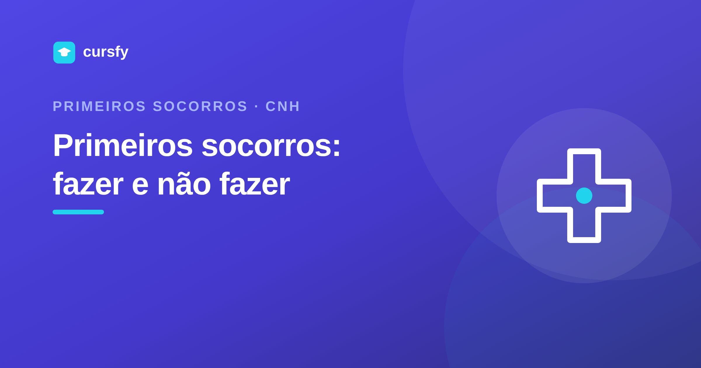 Ilustração do artigo Primeiros socorros na prova da CNH, da Cursfy