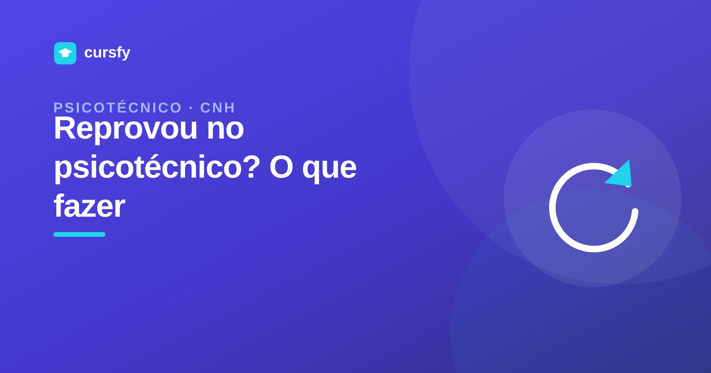 Ilustração do artigo Reprovou no psicotécnico? O que fazer, da Cursfy