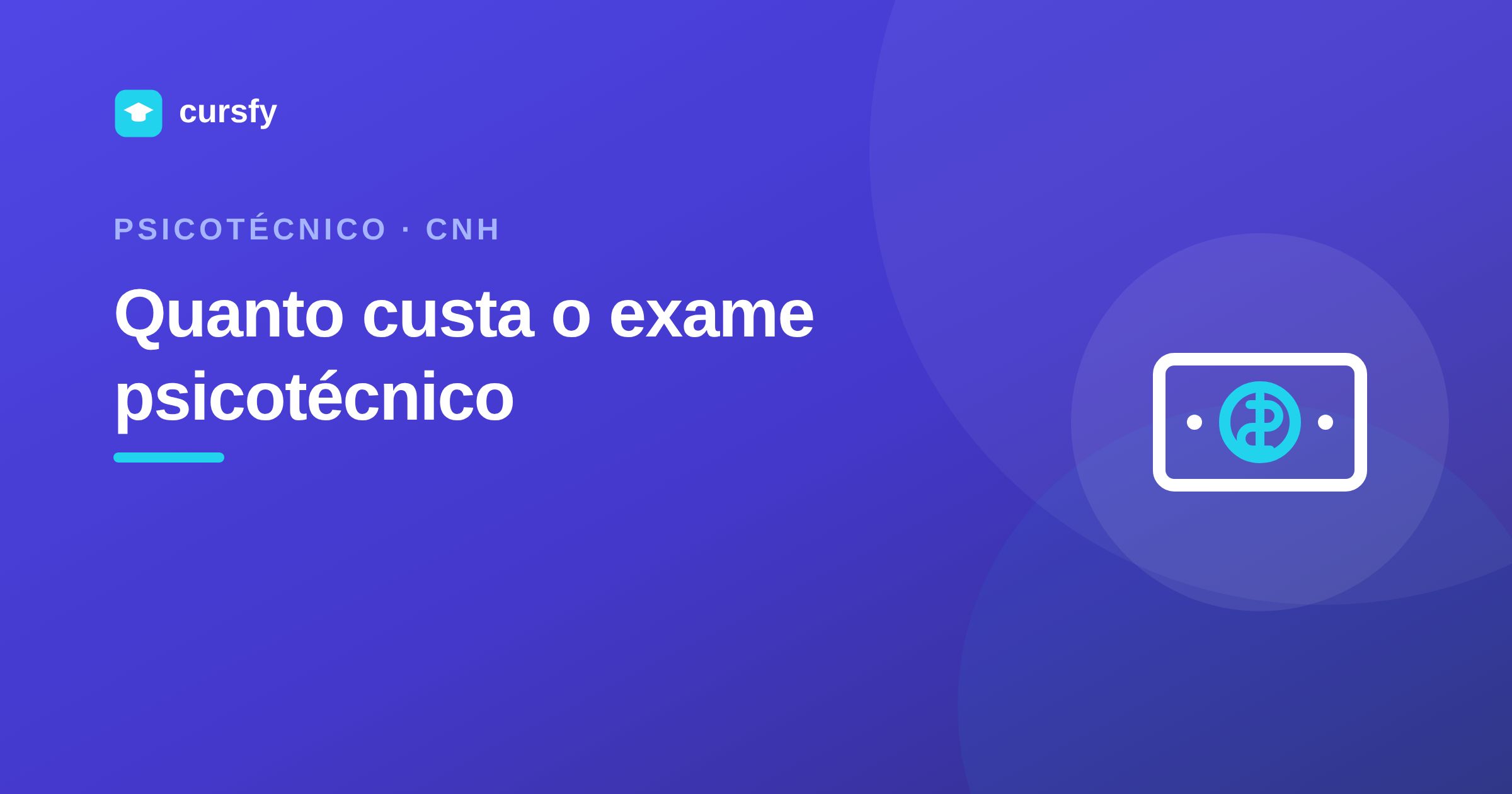 Ilustração do artigo Quanto custa o exame psicotécnico da CNH, da Cursfy