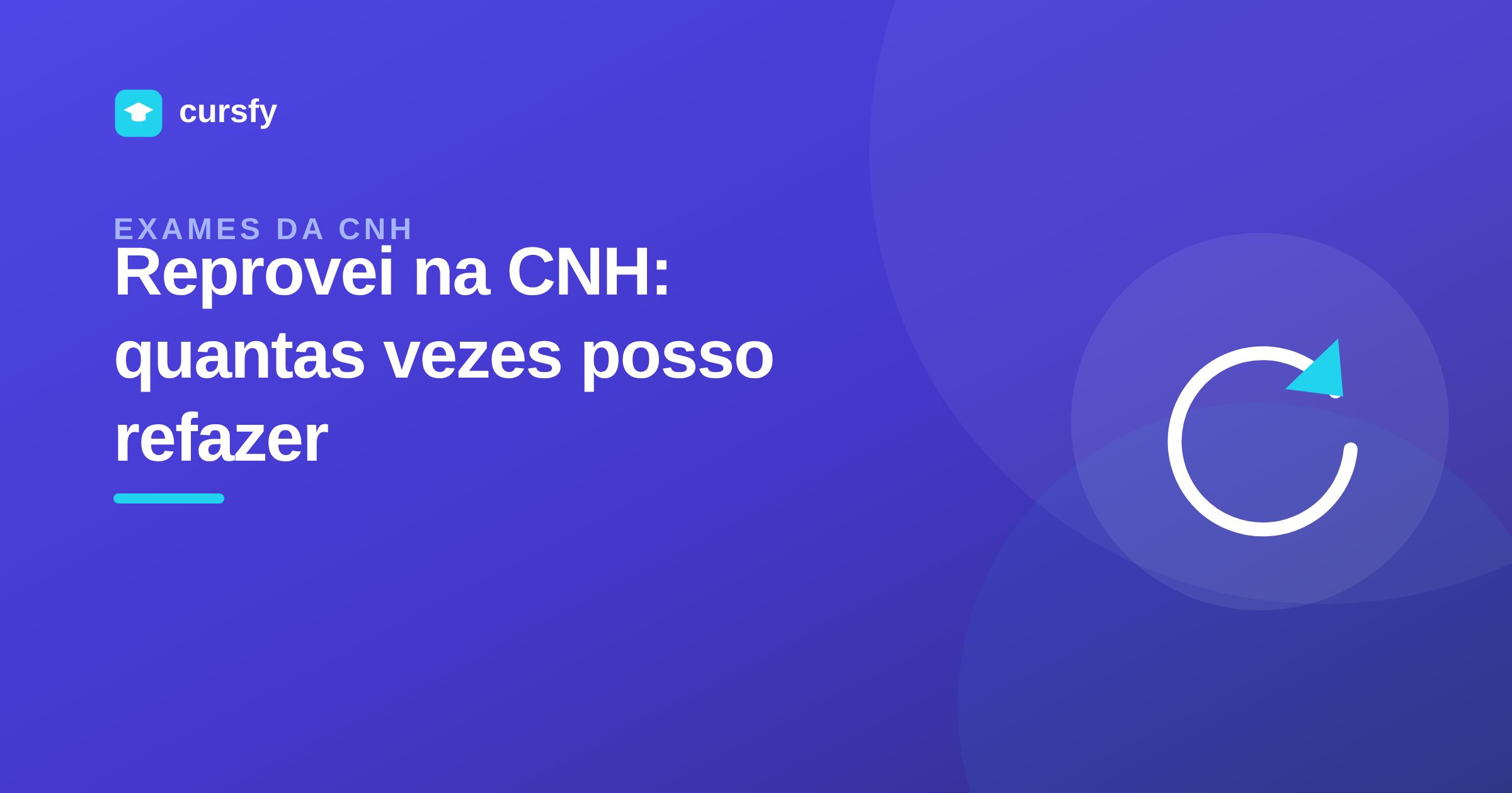 Ilustração sobre refazer os exames da CNH após reprovar, da Cursfy