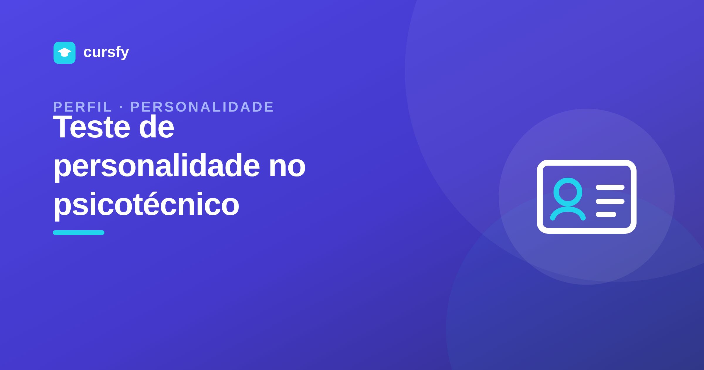Ilustração do artigo Teste de personalidade no psicotécnico, da Cursfy