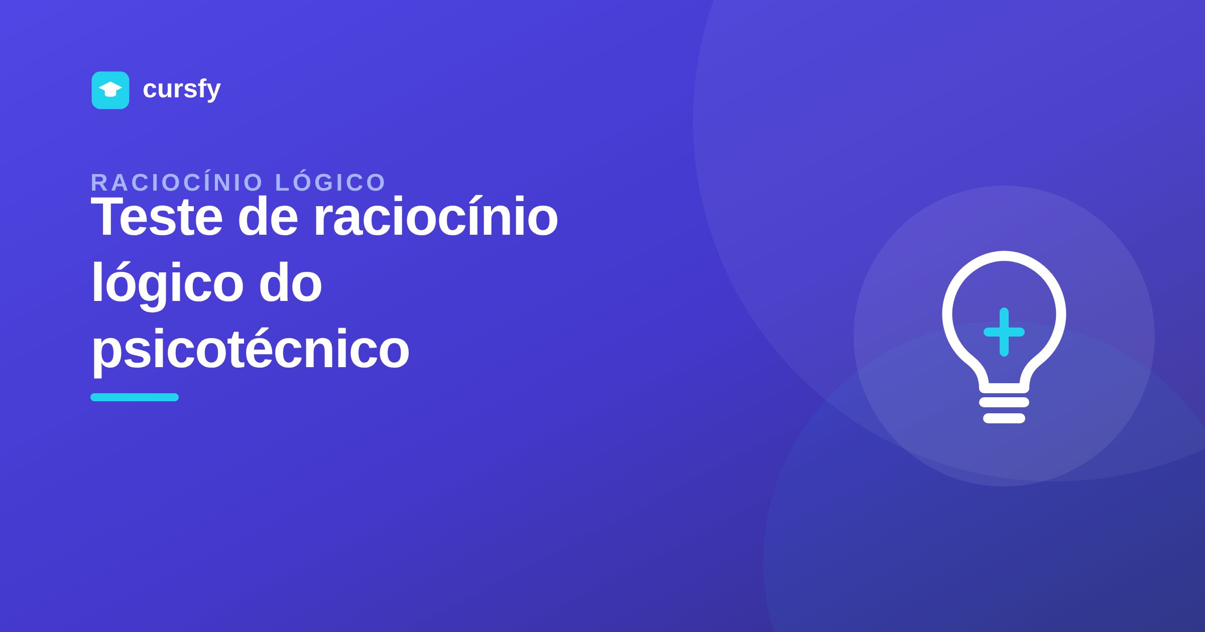 Ilustração do artigo Teste de raciocínio lógico do psicotécnico, da Cursfy