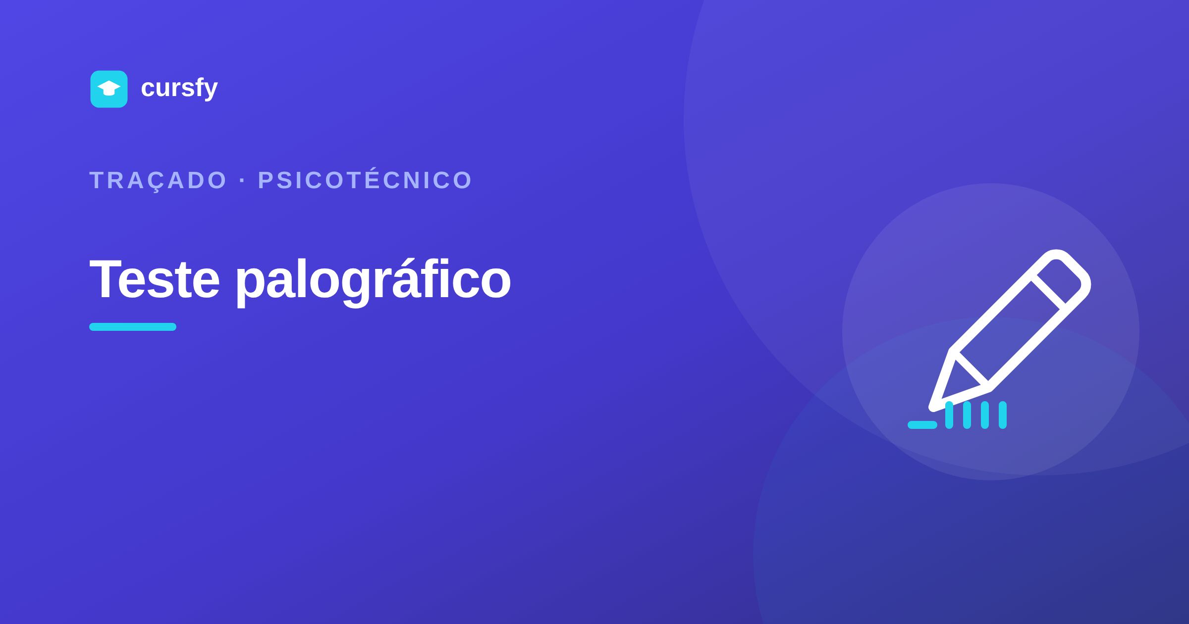 Ilustração do artigo Teste palográfico do psicotécnico, da Cursfy